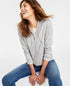 Women's Petite 100% Cashmere Zip Hoodie